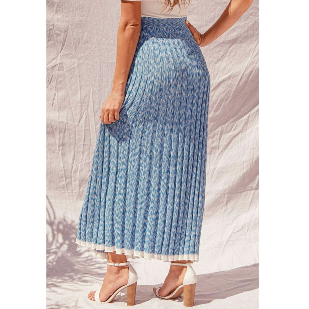 Free People Blue Maxi Skirt